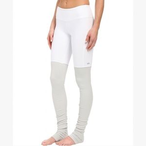 Alo Goddess Leggings White/grey